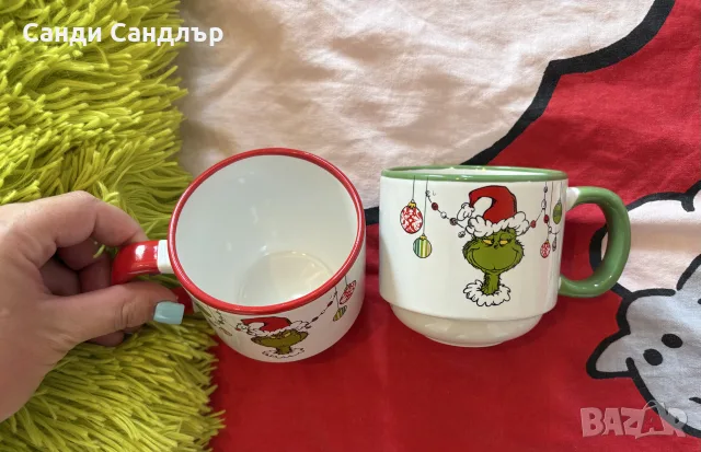 Одеало на Гринч, чаши на Гринч, шише на Гринч, снимка 6 - Коледни подаръци - 55768524