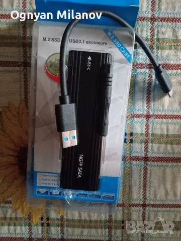 NVME M.2 Solid State Drive Външен корпус,M.2 към USB C, снимка 2 - Твърди дискове - 49792496