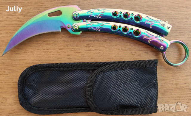  Сгъваем нож-пеперуда / 5 модела /, снимка 12 - Ножове - 36487264