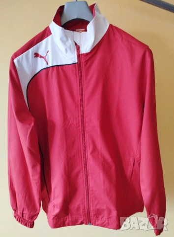 спортно горнище / яке / анцунг - Puma- червено M / L, снимка 11 - Спортни дрехи, екипи - 53850659