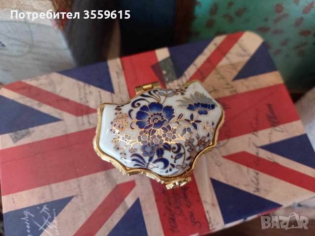 порцеланова кутийка за бижута от Италия, снимка 3 - Декорация за дома - 41808512
