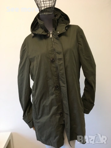 Massimo Dutti дамско яке в цвят олив размер М, снимка 7 - Якета - 53442796