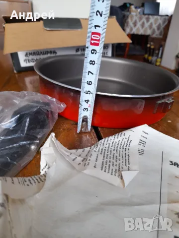 Стар емайлиран,тефлониран тиган, снимка 7 - Други ценни предмети - 50316707