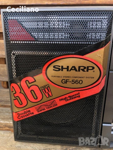Радиокасетофон SHARP GF 560Z(D)-Japan, снимка 6 - Радиокасетофони, транзистори - 53873604