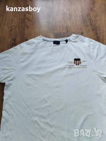 gant - страхотна мъжка тениска XL, снимка 4 - Тениски - 51659507
