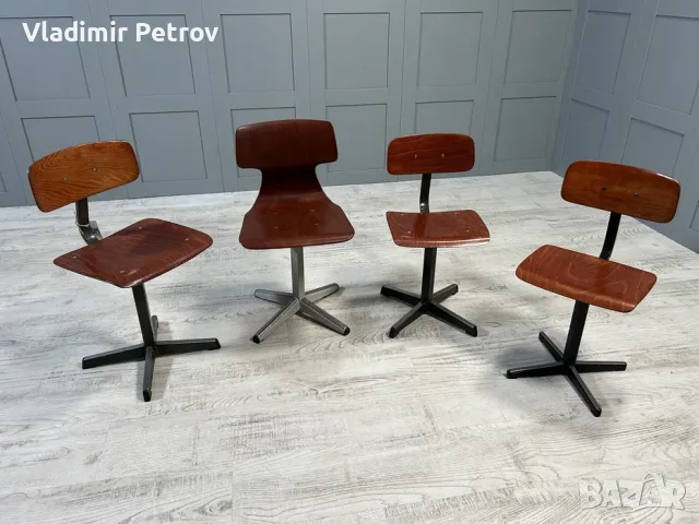 Винтидж детски столове Н048, снимка 2 - Столове - 56019144