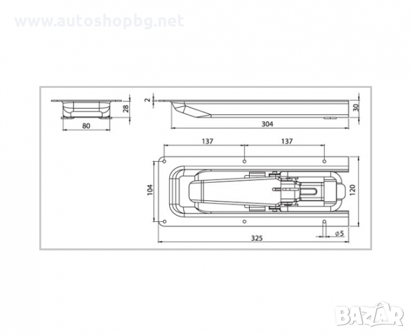 Ключалка за ремарке за вграждане, снимка 2 - Аксесоари и консумативи - 36081587