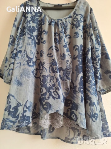 СТРАХОТНА ТУНИКА ЕФЕКТЕН МОДЕЛ 3XL-4XL, снимка 7 - Туники - 51241313