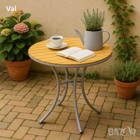 Маса Muhler Bistro Polywood, 70xH72см, снимка 4 - Маси - 53643158