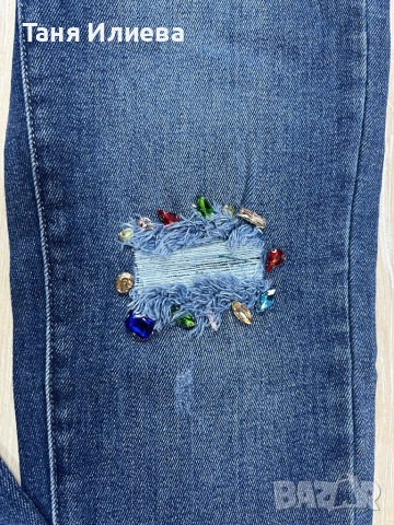 Дънки с камъни, снимка 3 - Дънки - 52662472