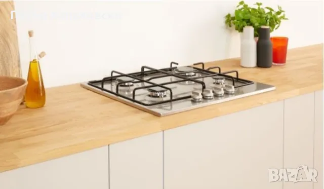 Газов плот ,котло и за вграждане Индезит INDESIT THA642IX/I .Цвят: инокс.Брой горелки: 4, снимка 2 - Котлони - 48564760