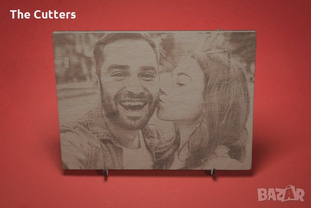 Гравирана снимка върху дърво, снимка 2 - Романтични подаръци - 35685434