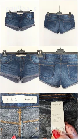 Три различни чифта / Дамски къси панталони "Denim & Co", "Topshop" и Italy , снимка 2 - Къси панталони и бермуди - 55752213