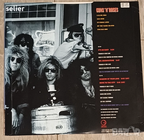 Guns 'N' Roses* – It's So Easy · Mr. Brownstone Maxi Single 12 Издание 🇬🇧 UK 1987г Състояние на ви, снимка 2 - Грамофонни плочи - 52930492