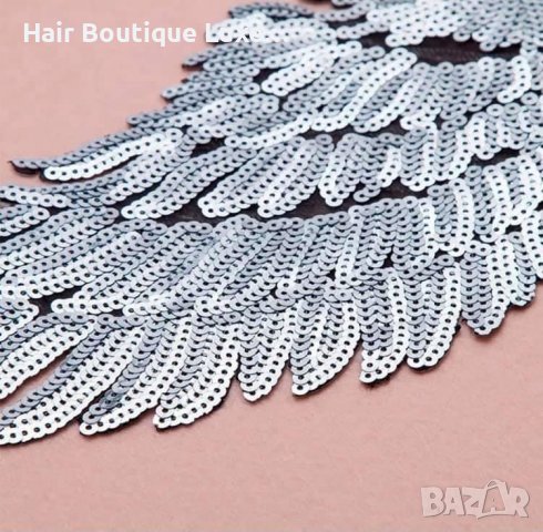 5 ЛЕВА ‼️ Нашивки за дрехи от пайети ⭐️  Налични в сребрист и златист вариант 😍 , снимка 2 - Други - 38763339