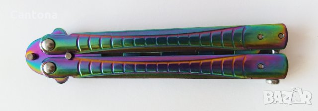 Нож Пеперуда - пеперуда тренировъчна хамелеон N628 - training butterfly hameleon, снимка 2 - Ножове - 35696930