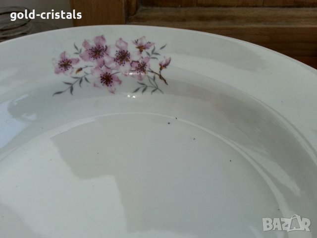 Стар български порцелан чинии дълбоки, снимка 5 - Антикварни и старинни предмети - 34338506