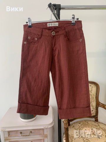 Къси дънки до коляното в размер S, снимка 4 - Дънки - 44687499