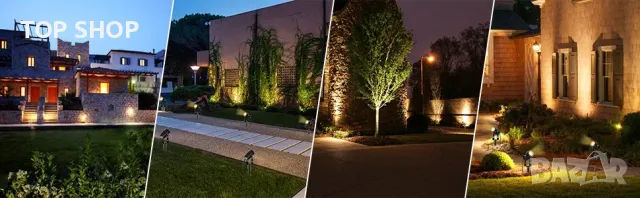 AIMHEIM Комплект от 12 градински прожектора спот LED топло бяло 3 W градинско осветление декорация, снимка 8 - Лед осветление - 49057790