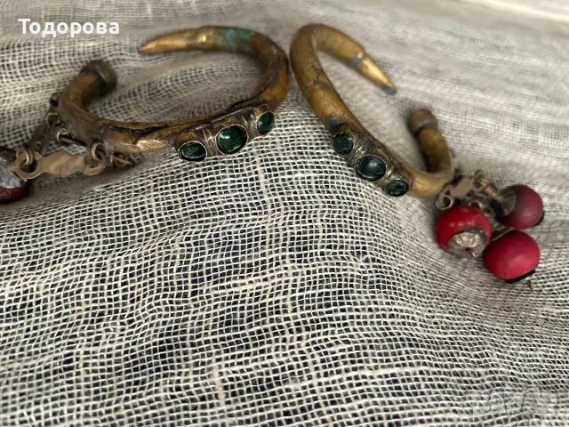 Старинни Берберски обеци, снимка 3 - Антикварни и старинни предмети - 55863129