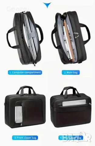 Мъжка класическа пътна чанта за лаптоп 16” /Дизайн и материал "Оксфорд"!, снимка 12 - Чанти - 49316693