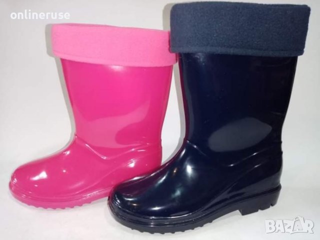 Детски гумени ботуши с подплата , снимка 2 - Детски боти и ботуши - 40283307