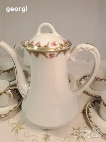 порцеланов сервиз за чай и кафе Limoges   8/1, снимка 9 - Сервизи - 49900467