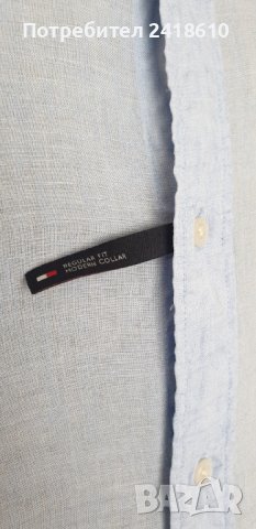 Tommy Hilfiger Len/Лененa Ризa/ Regular Fit Mens Size 2XL ОРИГИНАЛ! НОВО! Мъжка Ленена Риза!, снимка 6 - Ризи - 42023769