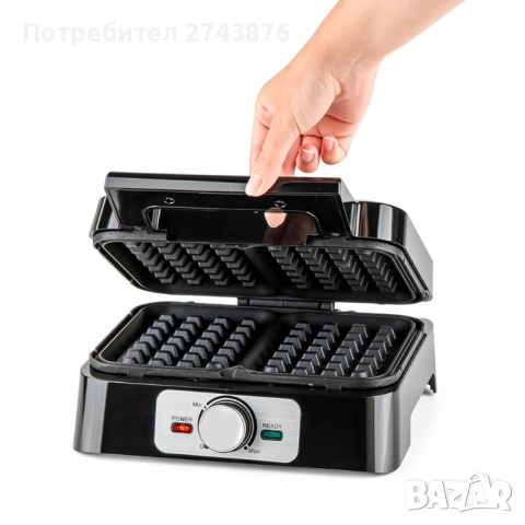 Уред за гофрети белгийска вафла Muhler MHT-1666WXL, 1600W, снимка 5 - Гофретници - 51874595