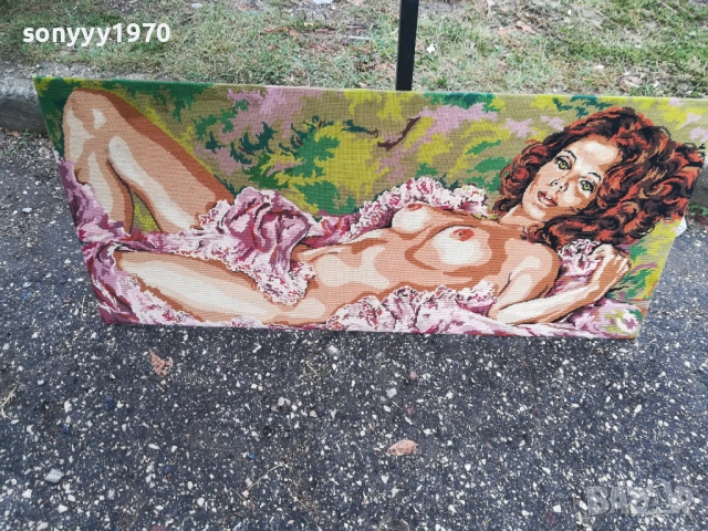 ГОБЛЕН//КАРТИНА ЗА СТЕНА ОТ ФРАНЦИЯ 0610251627, снимка 9 - Антикварни и старинни предмети - 51963572