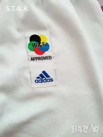Карате кимоно Adidas Evolution - WKF одобрено за състезания, размер - 140-150, снимка 4 - Спортна екипировка - 55936237