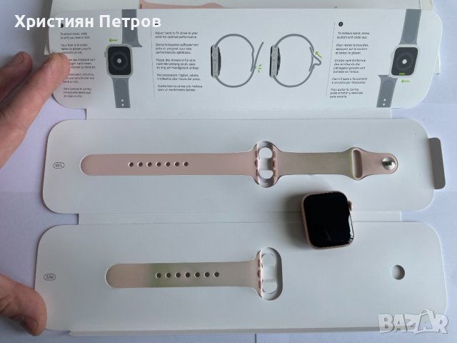 КАТО НОВ !!! Apple Watch Series 5 40 mm GPS - GOLD Aluminum - A2092, снимка 3 - Смарт часовници - 39119322