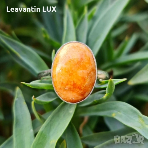 Сребърен пръстен с Корал , снимка 4 - Пръстени - 52031339