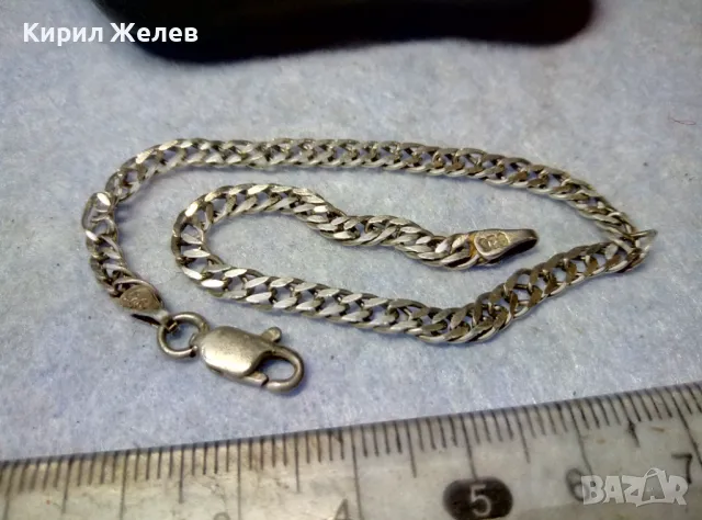 СТИЛНА СРЕБЪРНА ГРИВНА СРЕБРО 925 ЗДРАВА КЛАСИЧЕСКА ПЛЕТКА 47513