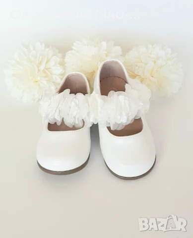 Бели Балеринки за момиче, снимка 6 - Детски обувки - 50883216