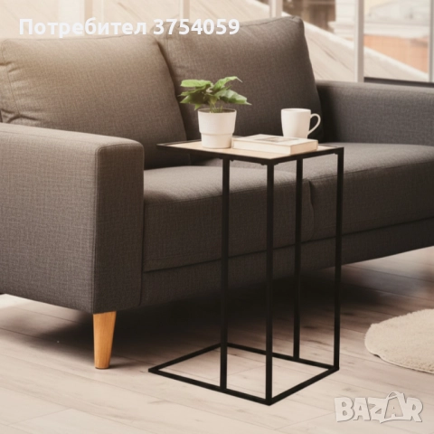 Компактна помощна масичка, която влиза под дивана – удобство на една ръка разстояние, снимка 3 - Маси - 52290621