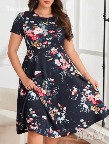 🆕 Рокля на цветя /XXL 🌸, снимка 4 - Рокли - 50074597