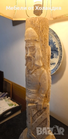 голяма лампа от алабастър, снимка 5 - Настолни лампи - 52467653