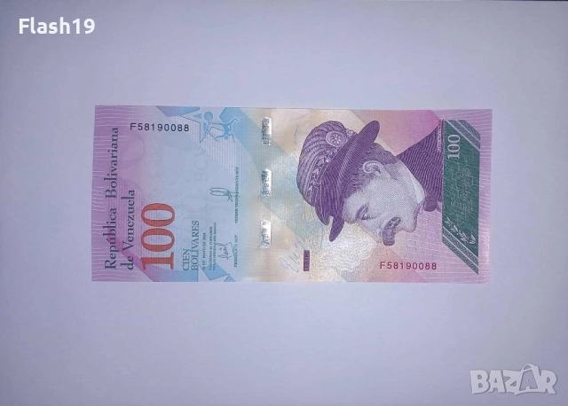 Венецуела 100 боливара 2018 UNC