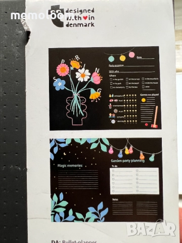 Bullet Planner, Тефтер / Органайзер с твърди корици, А5, Черни листи, снимка 6 - Ученически пособия, канцеларски материали - 51453271