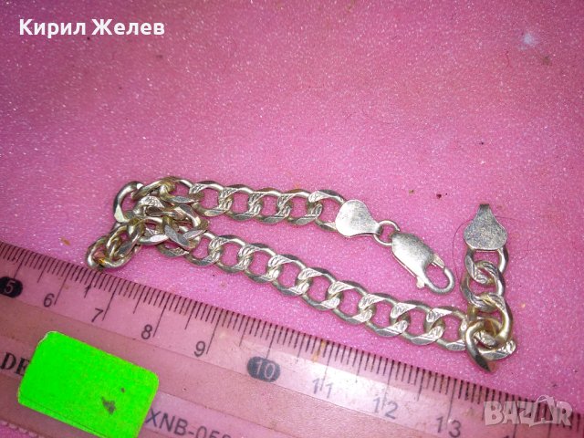 СТИЛНО ОРНАМЕНТИРАНА СРЕБЪРНА ГРИВНА СРЕБРО 925 ВИНТИДЖ ПЛЕТКА РЪЧНА БИЖУТЕРСКА ИЗРАБОТКА 43285, снимка 13 - Гривни - 44315418