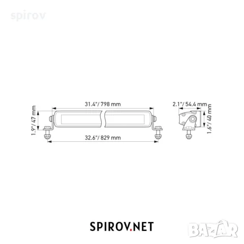 LED бар HELLA Long-range light Black Series 12/24V 165W 9000lm 5700K, снимка 2 - Части - 55701736