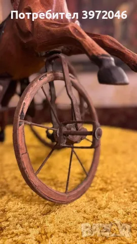 Антикварно конче велосипед от 19 век , снимка 11 - Антикварни и старинни предмети - 49694129