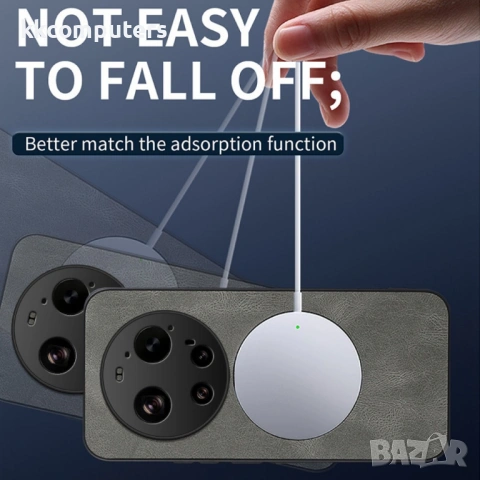 WANLONFENG SD Магнитен Калъф за Xiaomi 17 Ultra 5G - PC+TPU, Nappa текстура, 2 стъкла, 4 цвята, снимка 6 - Калъфи, кейсове - 53727445