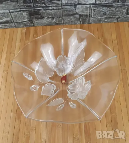 Стъклена фруктиера - Walther, Германия, снимка 4 - Аксесоари за кухня - 49680170