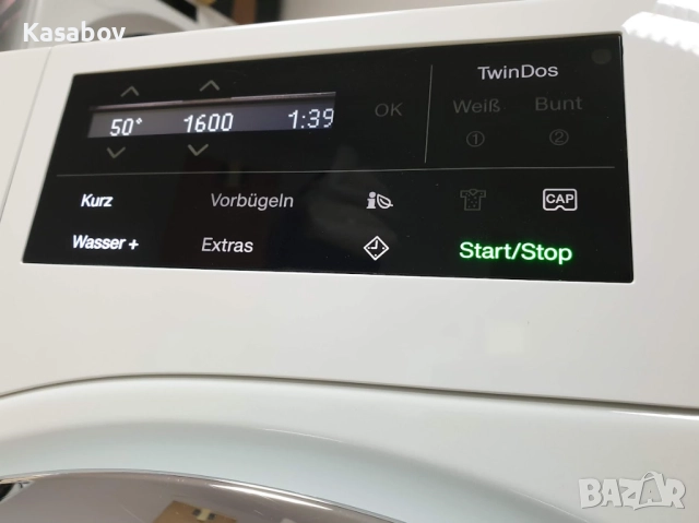 Miele 9кг 1600rpm Wi-Fi TwinDos Пералня Миеле 12м Гаранция, снимка 2 - Перални - 52895342