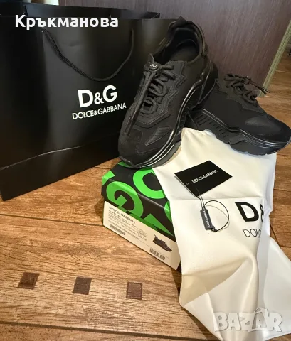 D&G дамски черни маратонки / сникърси Dolce & Gabbana 36, снимка 2 - Маратонки - 56172026