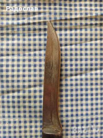 Стар нож с дръжка от рог, снимка 4 - Ножове - 49964274