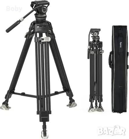 Професионален карбонов видео статив Smallrig FreeBlazer Heavy-Duty Carbon Tripod Kit AD-100, снимка 12 - Чанти, стативи, аксесоари - 55815026