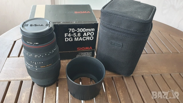 обектив sigma 70-300 f4-5.6 apo dg macro canon